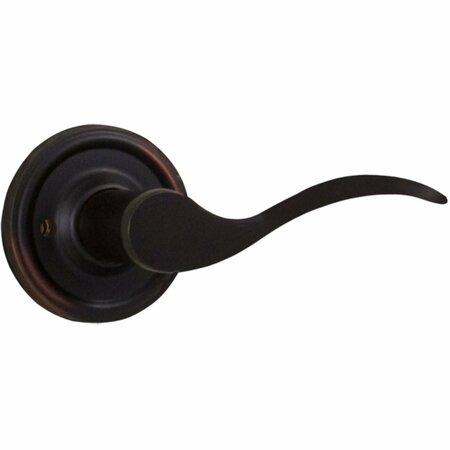 WESLOCK Bordeau Lever Privacy Lock with Adjustable Latch and Full Lip Strike Oil Rubbed Bronze Finish 00610U1U1SL20
